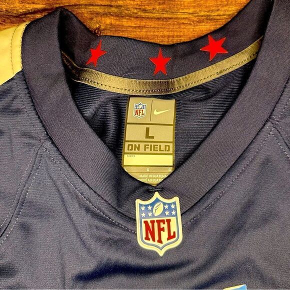 Nike Men's Tennessee Titans Ryan Tannehill #17 Navy Game Jersey - Picture 6 of 11